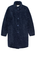 Night Sky High Collar Teddy Coat