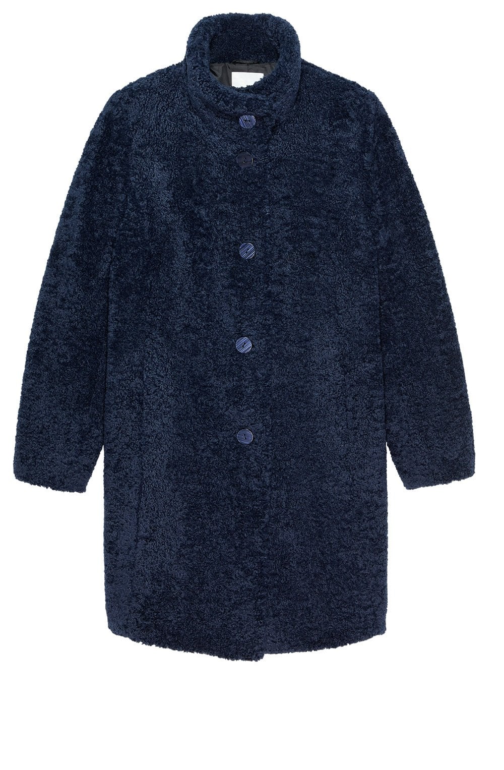 Night Sky High Collar Teddy Coat
