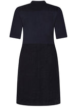 Night Sky Linen Dress With Button Details