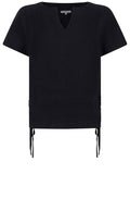 Night Sky Linen Tie Detail Top