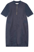 Night Sky Linen Zip Dress
