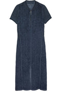 Night Sky Linen Zip Dress