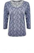 Night Sky Semi Sheer Patterned Top