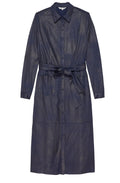 Night Sky Suedine Shirt Dress