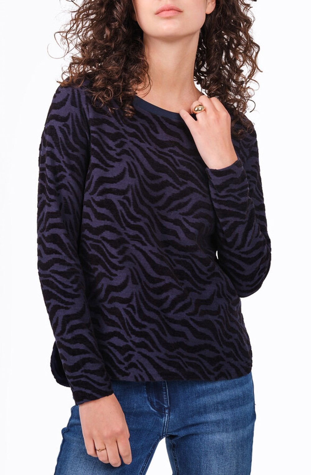 Night Sky Tiger Print Jumper