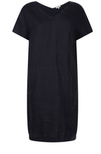 Night Sky V Neck Linen Dress