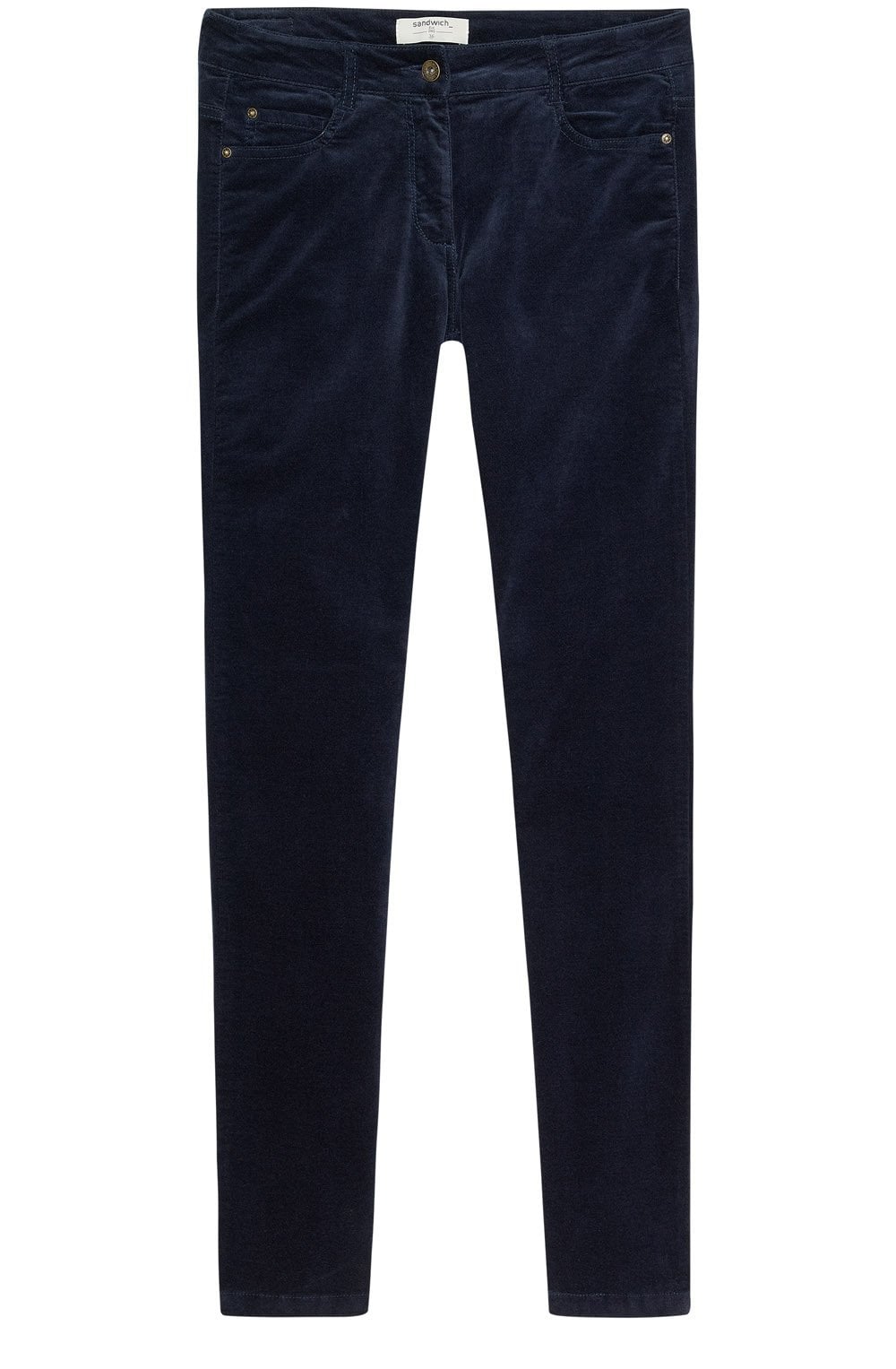 Night Sky Velvet High Waist Skinny Trousers