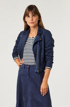 Nightsky Blue and Cream Striped Top