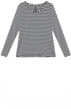 Nightsky Blue and Cream Striped Top