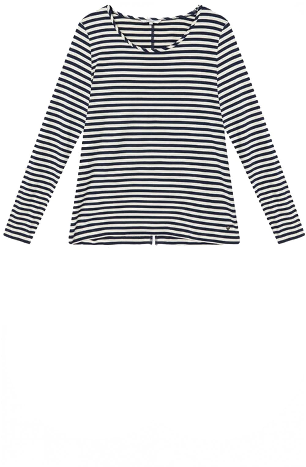 Nightsky Blue and Cream Striped Top