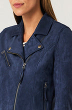 Nightsky Blue Mock Suede Jacket