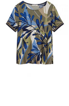 Olive Bold Print Blouse