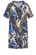 Olive Bold Print Shift Dress