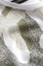 Olive Patterned Front T Shirt