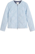 Pale Blue Quilted Jacket