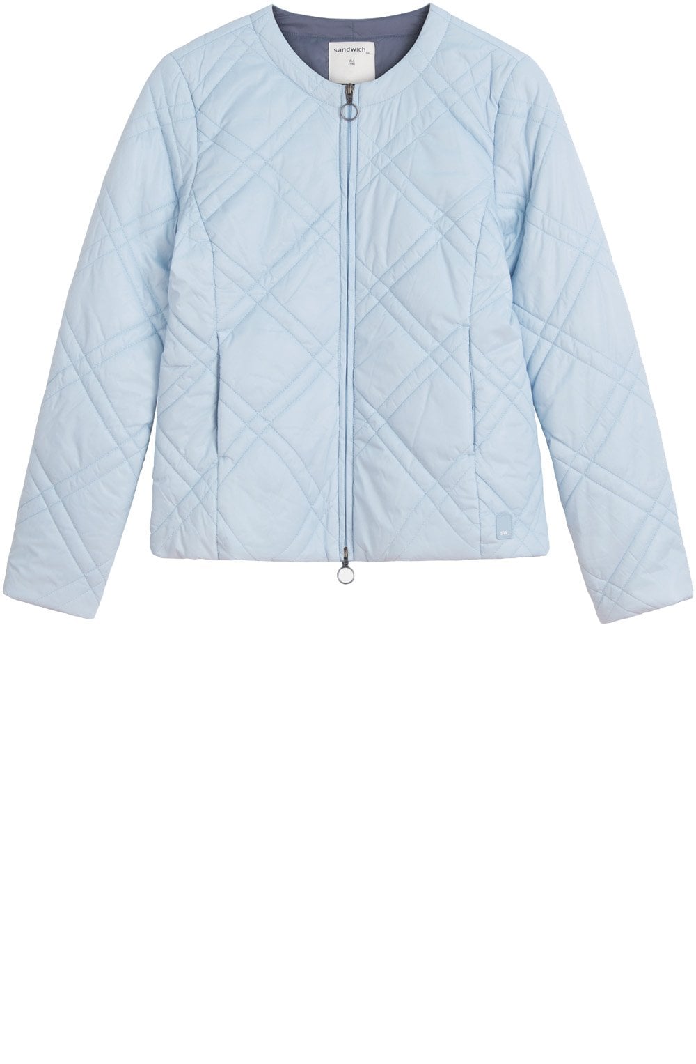 Pale Blue Quilted Jacket