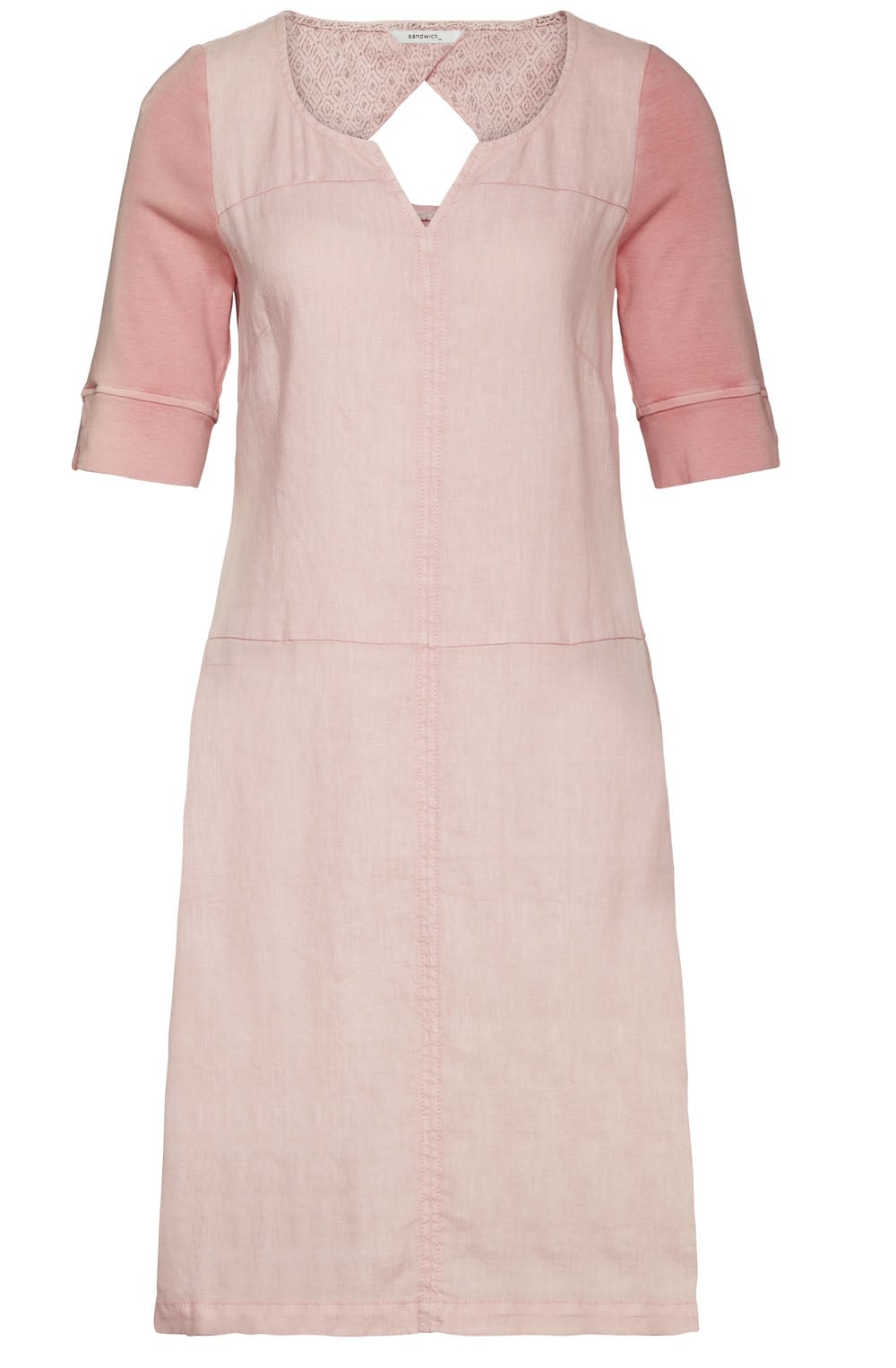 Pale Pink Linen Dress