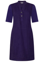Parachute Purple Linen Dress With Buttons