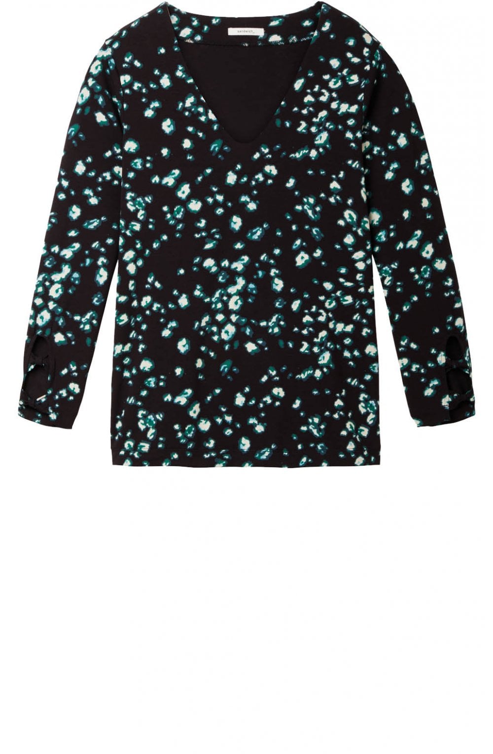 Patterned Jersey Top