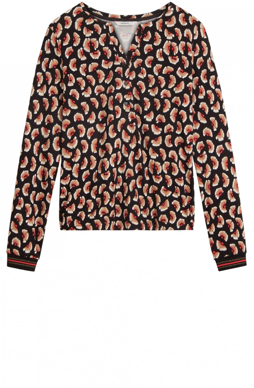 Patterned Jersey Top