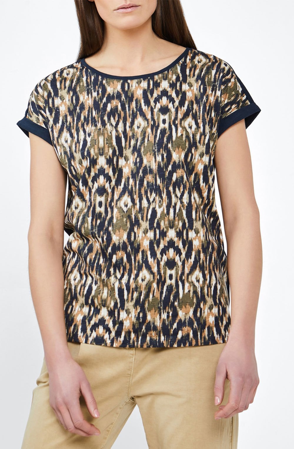 Patterned Jersey Top