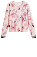 Patterned Layered Sweatshirt