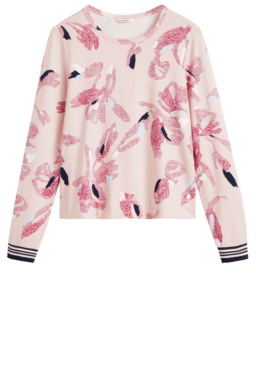 Patterned Layered Sweatshirt