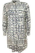 Patterned Shirt Dress