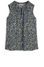 Patterned Sleeveless Blouse