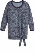 Patterned Tie Side Top