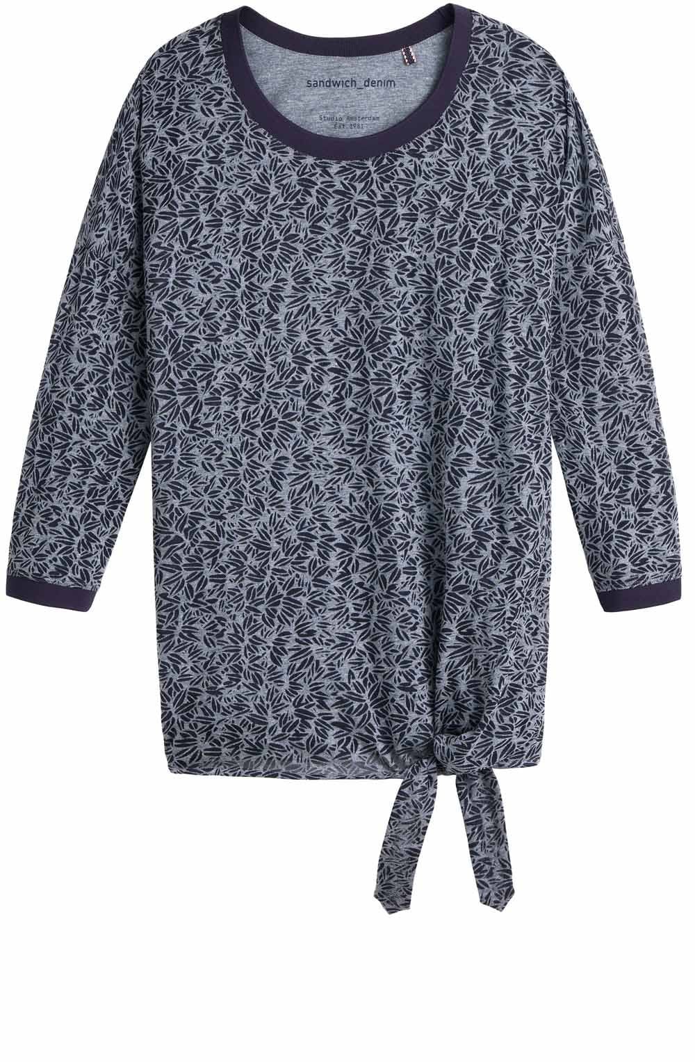 Patterned Tie Side Top