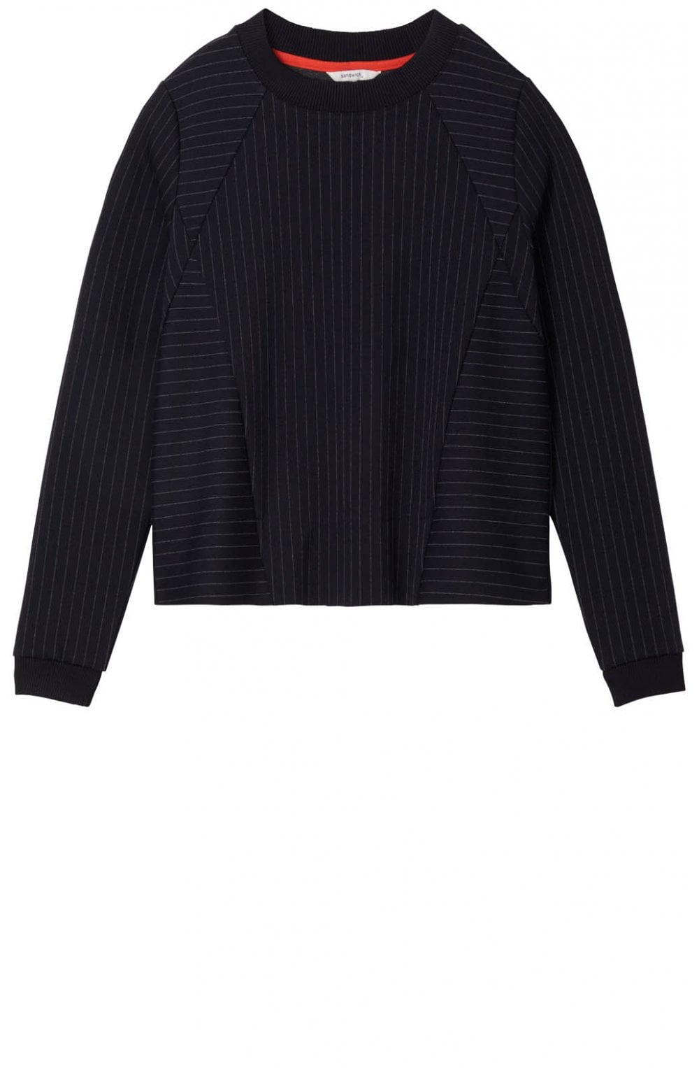 Pin Striped Layered Effect Top