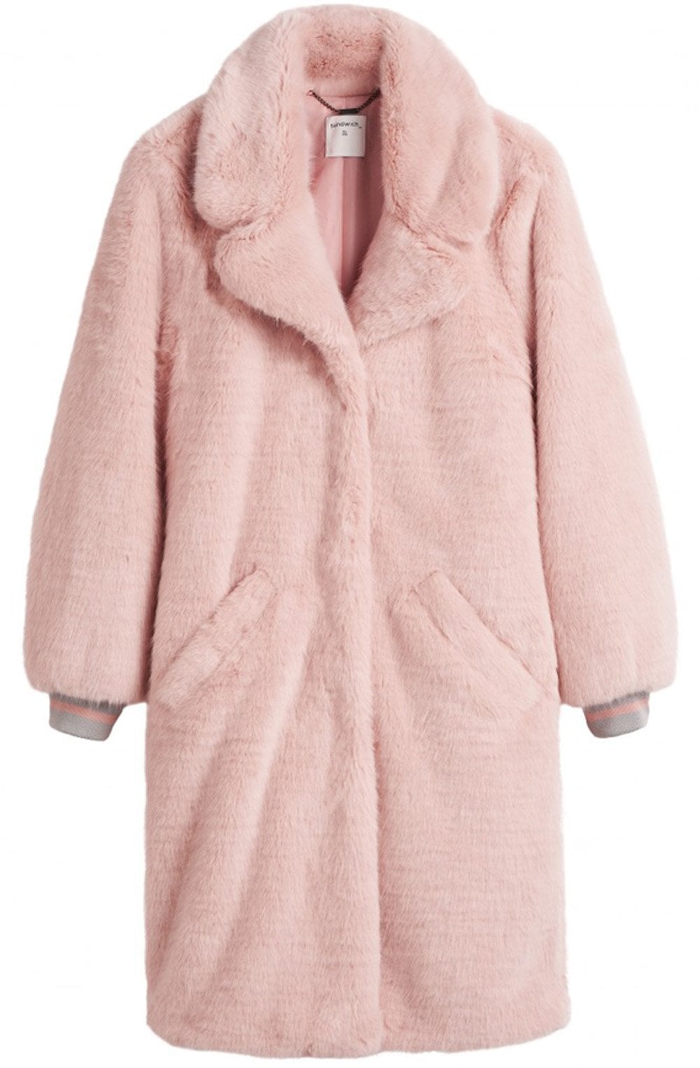 Pink Faux Fur Coat