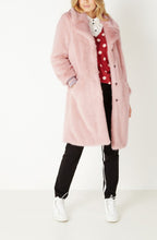 Pink Faux Fur Coat