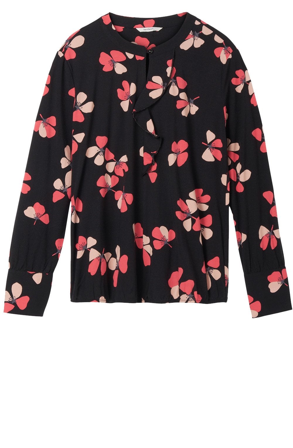 Pink Floral Print Blouse