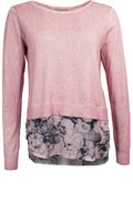 Pink Layered Effect Sweater