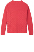 Pink Textured Knit Jumper