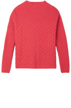 Pink Textured Knit Jumper