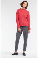 Pink Textured Knit Jumper