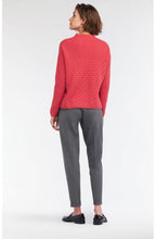Pink Textured Knit Jumper