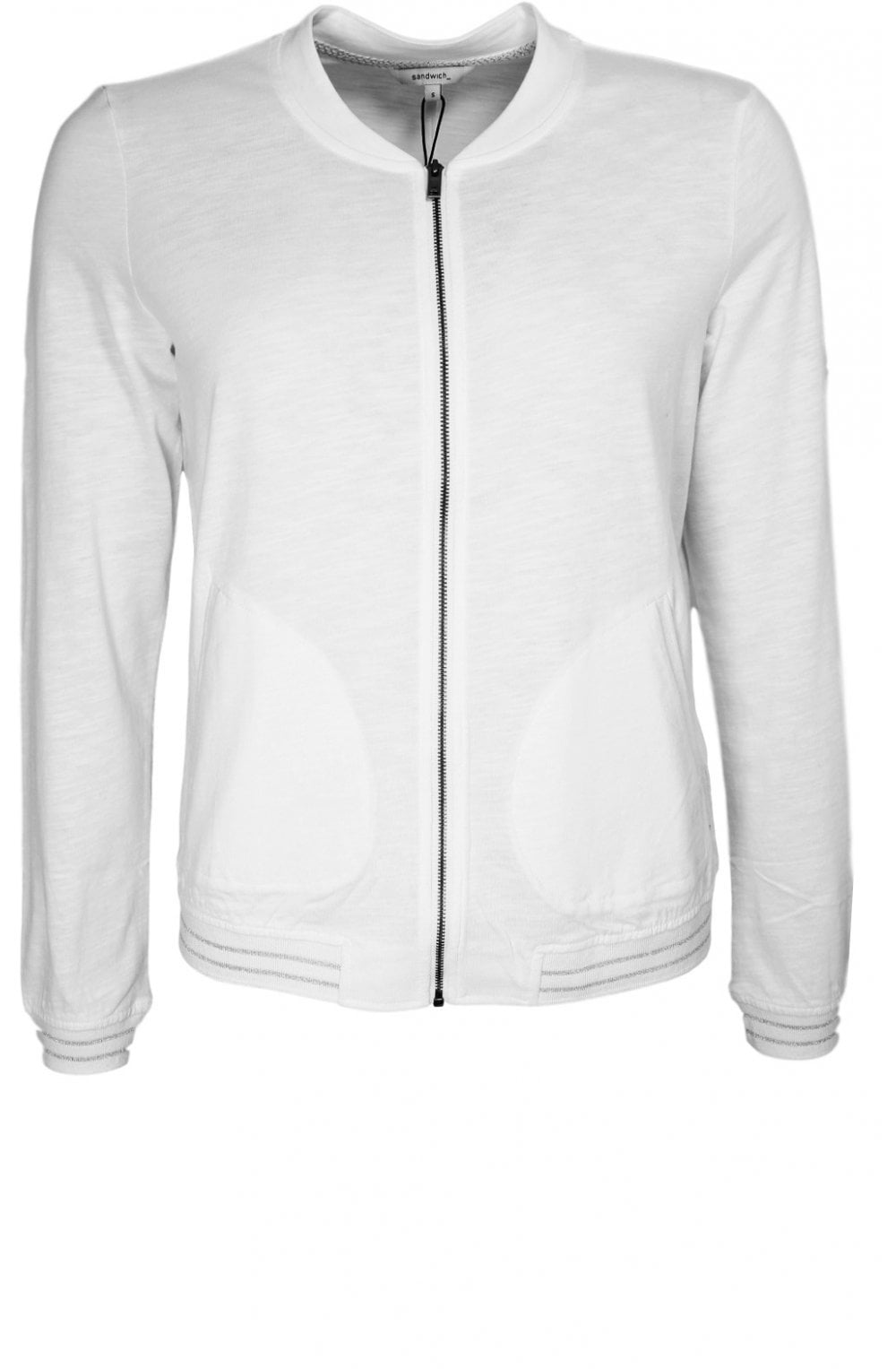Pure White Jersey Jacket