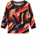 Red Bold Design Blouse