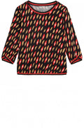 Red Bold Print Blouse