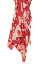 Red Bold Print Scarf