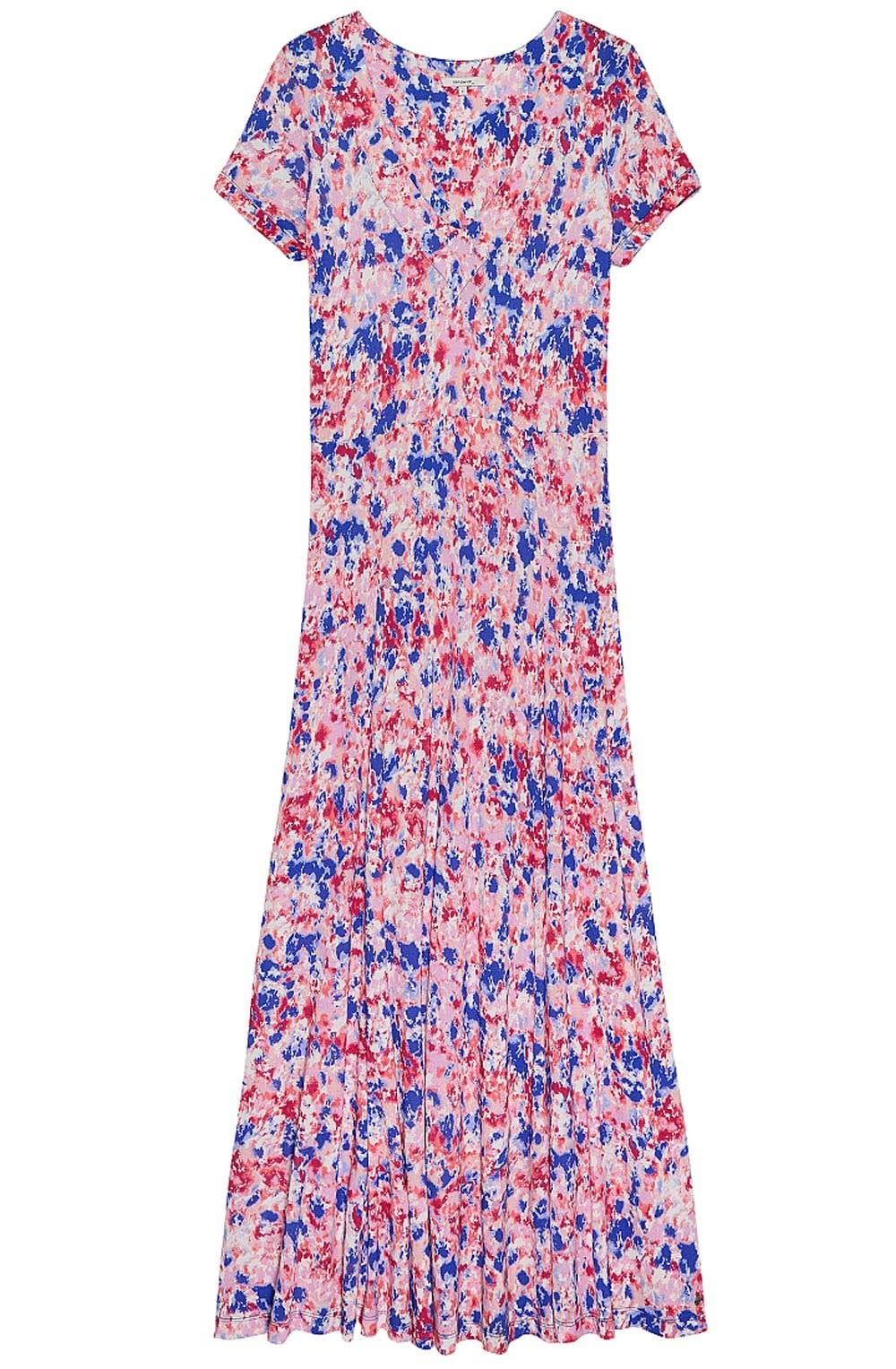 Red Bud Bold Print Maxi Dress