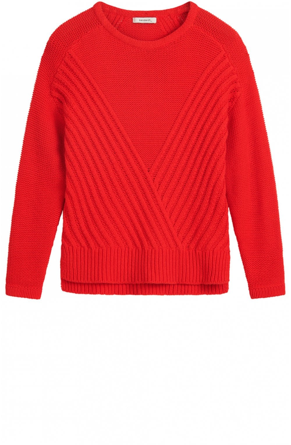 Red Chunky Knit Jumper