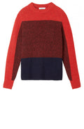 Red Clay Block Design Jumper