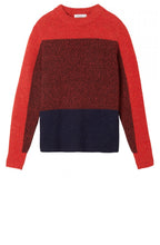 Red Clay Block Design Jumper