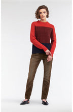 Red Clay Block Design Jumper