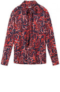 Red Clay Bold Print Blouse